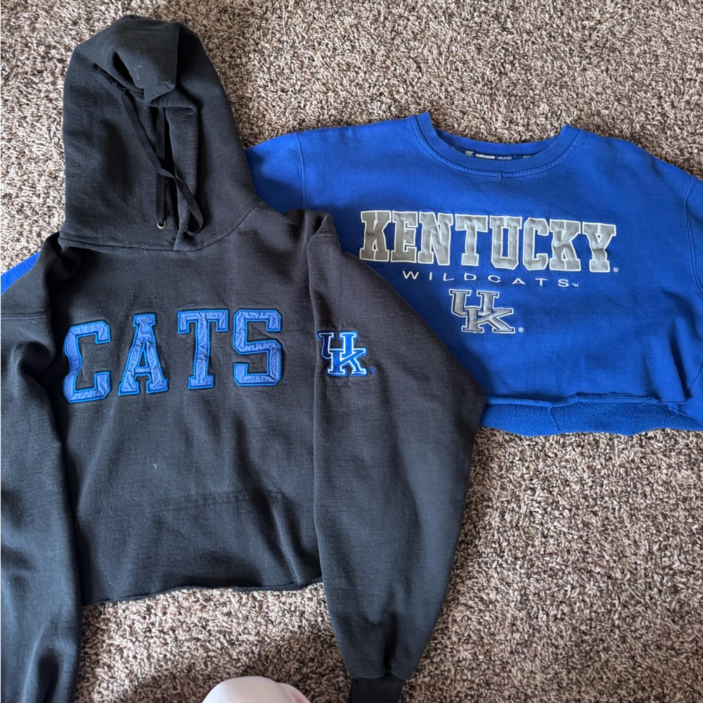 Colosseum Black and Blue Kentucky Hoodies